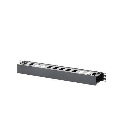 Organizador de Cables Horizontal de 1U para Rack de 19″, Fabricado en Polímero Resistente a Deformaciones y Rayones - imagen 3