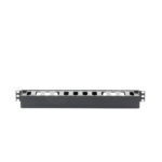 Organizador de Cables Horizontal de 1U para Rack de 19″, Fabricado en Polímero Resistente a Deformaciones y Rayones miniatura 1