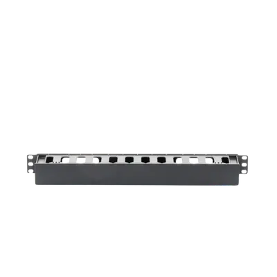 Organizador de Cables Horizontal de 1U para Rack de 19″, Fabricado en Polímero Resistente a Deformaciones y Rayones - imagen 1