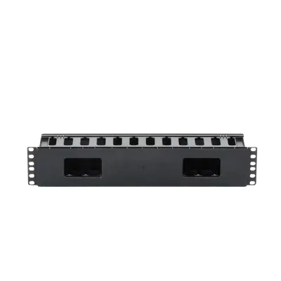 Organizador de Cables Horizontal de 2U para Rack de 19″, Fabricado en Polímero Resistente a Deformaciones y Rayones - imagen 3