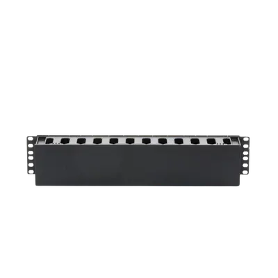 Organizador de Cables Horizontal de 2U para Rack de 19″, Fabricado en Polímero Resistente a Deformaciones y Rayones - imagen 1