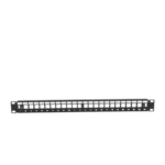Patch Panel Modular sin Blindaje de 24 Puertos, 1U, con Barra para Organizar Cable miniatura 2