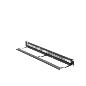 Patch Panel Modular sin Blindaje de 24 Puertos, 1U, con Barra para Organizar Cable
