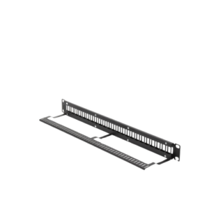 Patch Panel Modular sin Blindaje de 24 Puertos, 1U, con Barra para Organizar Cable