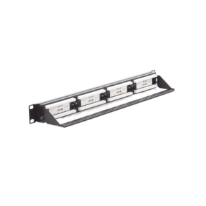 Panel de Parcheo de Impacto (110) UTP de 24 Puertos Cat5e, 19 Pulgadas con Barra para Organizar Cable