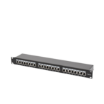 Panel de Parcheo de Impacto Blindado (STP) de 24 Puertos Cat5e, 19 Pulgadas miniatura 3