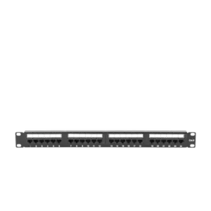 Panel de Parcheo de Impacto (110) UTP de 24 Puertos Cat6, 19 Pulgadas (48.26 cm), con Barra para Organizar Cable