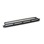 Panel de Parcheo de Impacto (110) UTP de 24 Puertos Cat6, 19 Pulgadas (48.26 cm), con Barra para Organizar Cable miniatura 1