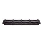 Panel de Parcheo de Impacto (110) UTP de 48 Puertos Cat6, 19 Pulgadas (48.26 cm), 2U, con Barra para Organizar Cable miniatura 1