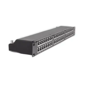 Panel de Parcheo de Impacto (110) Blindado de 48 Puertos Cat6A