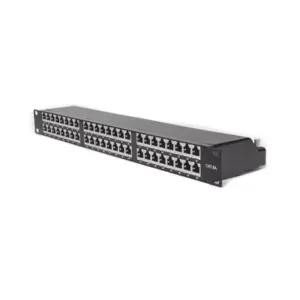 Panel de Parcheo de Impacto (110) Blindado de 48 Puertos Cat6A