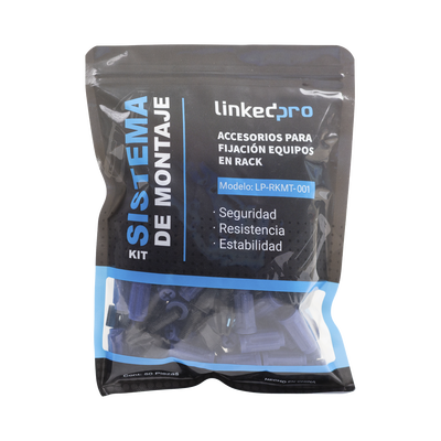 Kit de Montaje Rápido para Equipos en Rack / No más Tuercas Enjauladas / Soporta hasta 50 kg (50 Piezas) - imagen 1