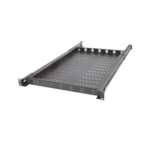 Charola Ventilada para Soportar Equipos en Rack, Profundidad Ajustable de 495 a 965 mm, 1U, Color Negro miniatura 3