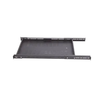 Charola Ventilada para Soportar Equipos en Rack, Profundidad Ajustable de 495 a 965 mm, 1U, Color Negro - imagen 4
