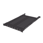 Charola Ventilada para Soportar Equipos en Rack, Profundidad Ajustable de 495 a 965 mm, 1U, Color Negro miniatura 1
