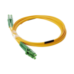 Jumper de Fibra Óptica Monomodo 9/125 LC/APC-LC/APC Duplex PVC, 2.0 mm, Amarillo, 2 Metros (6.56 Pies) miniatura 2