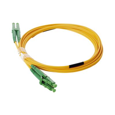 Jumper de Fibra Óptica Monomodo 9/125 LC/APC-LC/APC Duplex PVC, 2.0 mm, Amarillo, 2 Metros (6.56 Pies) - imagen 2
