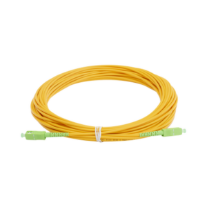Jumper de Fibra Óptica Monomodo SC/APC - SC/APC Simplex, Color Amarillo, 15 Metros (49.21 Pies)