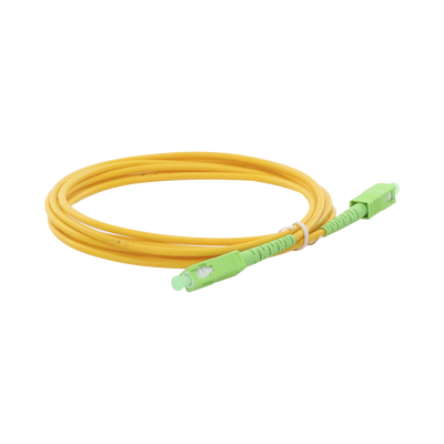 Jumper de Fibra Óptica Monomodo SC/APC-SC/APC Simplex de 3 Metros (9.84 Pies), 3mm - imagen 1