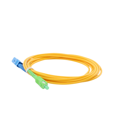 Jumper de Fibra Óptica Monomodo SC/UPC-SC/APC Simplex, Color Amarillo, 3 Metros (9.84 Pies), 3 mm - imagen 3