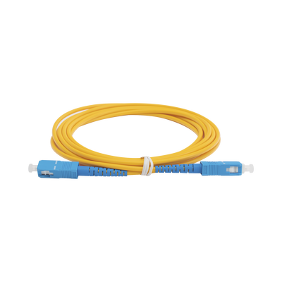 Jumper de Fibra Óptica Monomodo SC/UPC-SC/UPC Simplex de 3 Metros (9.84 Pies), 3mm - imagen 1