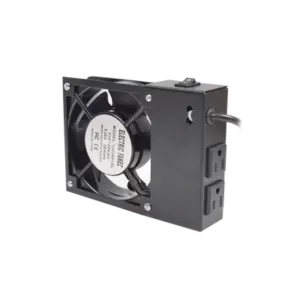 Ventilador 110 Vca con Clavija para Gabinete de Pared con 2 Tomas de Corriente