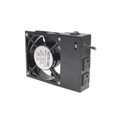 Ventilador 110 Vca con Clavija para Gabinete de Pared con 2 Tomas de Corriente - imagen 1
