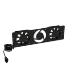 Kit de 2 Ventiladores 110 Vca (12 x 12 cm) con Clavija para Gabinete de Piso miniatura 1