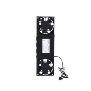 Kit de 2 Ventiladores (12 x 12 cm) con 3 Tomas de Corriente 110 Vca/50 Hz con Clavija