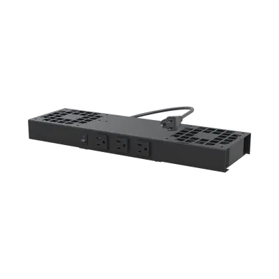 Kit de 2 Ventiladores (12 x 12 cm) con 3 Tomas de Corriente 110 Vca/50 Hz con Clavija - imagen 1
