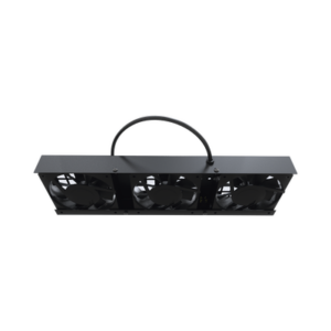 Kit de 3 Ventiladores 110 Vca (12 x 12 cm) con Clavija para Gabinete de Piso