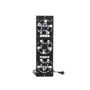 Kit de 3 Ventiladores 110 Vca (12 x 12 cm) con Clavija para Gabinete de Piso