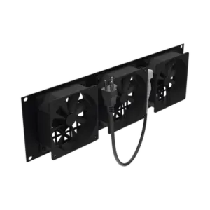 Kit de 3 Ventilador 110 Vca (12 x 12 cm) con Clavija 5-15P. Para instalación en Postes Rack