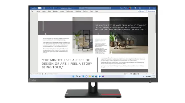 27″ FHD IPS | 100Hz | 4ms | Monitor Lenovo ThinkVision S27i-30: 63DFKAR4LA | Negro | Oficina - imagen 11