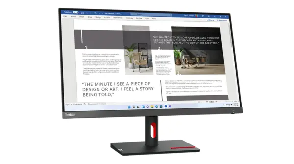 27″ FHD IPS | 100Hz | 4ms | Monitor Lenovo ThinkVision S27i-30: 63DFKAR4LA | Negro | Oficina - imagen 12