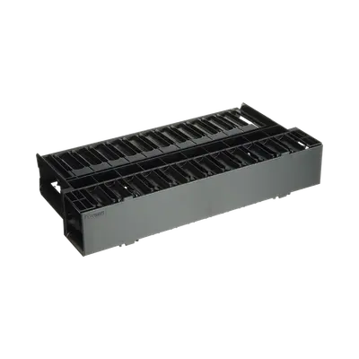 Organizador de Cables Horizontal NetManager, Doble (Frontal y Posterior), Para Rack de 19in, 2UR - imagen 1