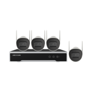 Kit IP Inalámbrico 1080p / NVR 4 Canales / 4 Cámaras Bala para Exterior / 1 HDD de 1 TB / Modo Repetidor