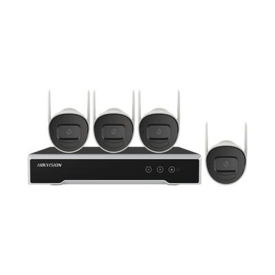 Kit IP Inalámbrico 1080p / NVR 4 Canales / 4 Cámaras Bala para Exterior / 1 HDD de 1 TB / Modo Repetidor - imagen 1
