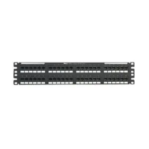 Panel de Parcheo de Impacto 110, Plano, Categoría 5e, de 48 Puertos, 2UR