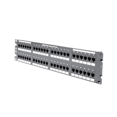 Panel de Parcheo de Impacto 110, Plano, Categoría 5e, de 48 Puertos, 2UR - imagen 4