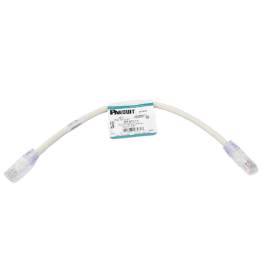 Cable de Parcheo UTP Categoría 6, con Plug Modular en Cada Extremo – 0.3 Metros (1 Pie) – Blanco - imagen 1