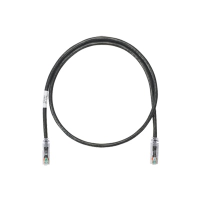 Cable de Parcheo UTP Categoría 6, con Plug Modular en Cada Extremo – 2 Metros (6.56 Pies) – Negro - imagen 1