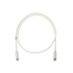 Cable de Parcheo UTP Categoría 6, con Plug Modular en Cada Extremo – 1 Metro (3.28 Pies) – Blanco Mate miniatura 1