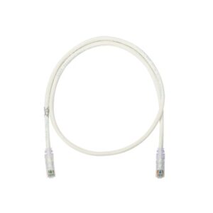 Cable de Parcheo UTP Categoría 6, con Plug Modular en Cada Extremo - 1 Metro (3.28 Pies) - Blanco Mate
