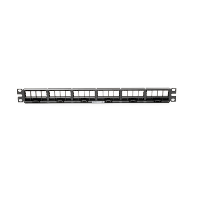 Panel de Parcheo Modular Keystone (Sin Conectores), de 24 Puertos, Espacio Para Identificación con Etiqueta Adhesiva, 1UR - imagen 5