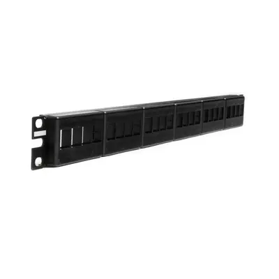 Panel de Parcheo Modular Keystone (Sin Conectores), de 24 Puertos, Espacio Para Identificación con Etiqueta Adhesiva, 1UR - imagen 3