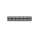 Panel de Parcheo Modular Keystone (Sin Conectores), de 48 Puertos, Identificación con Etiqueta Adhesiva, 2UR miniatura 1