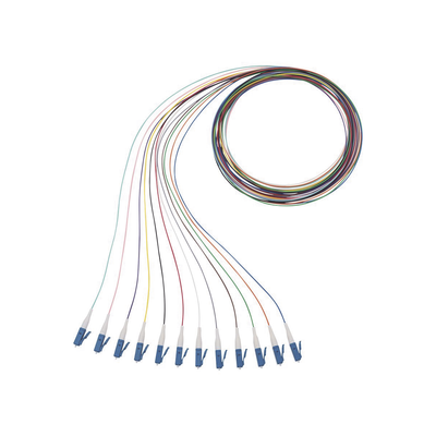 Kit de 12 Pigtails con Conector LC, Monomodo 9/125 OS2, 900um, de 1 Metro (3.28 Pies) - imagen 1
