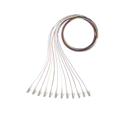 Kit de 12 Pigtails con Conector LC, Multimodo 50/125 OM4, 900um, de 1 Metro (3.28 Pies) - imagen 1