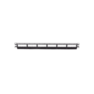 Panel de Parcheo Modular Keystone (Sin Conectores), Numerado y Espacio para Etiquetas, de 24 Puertos, 1UR